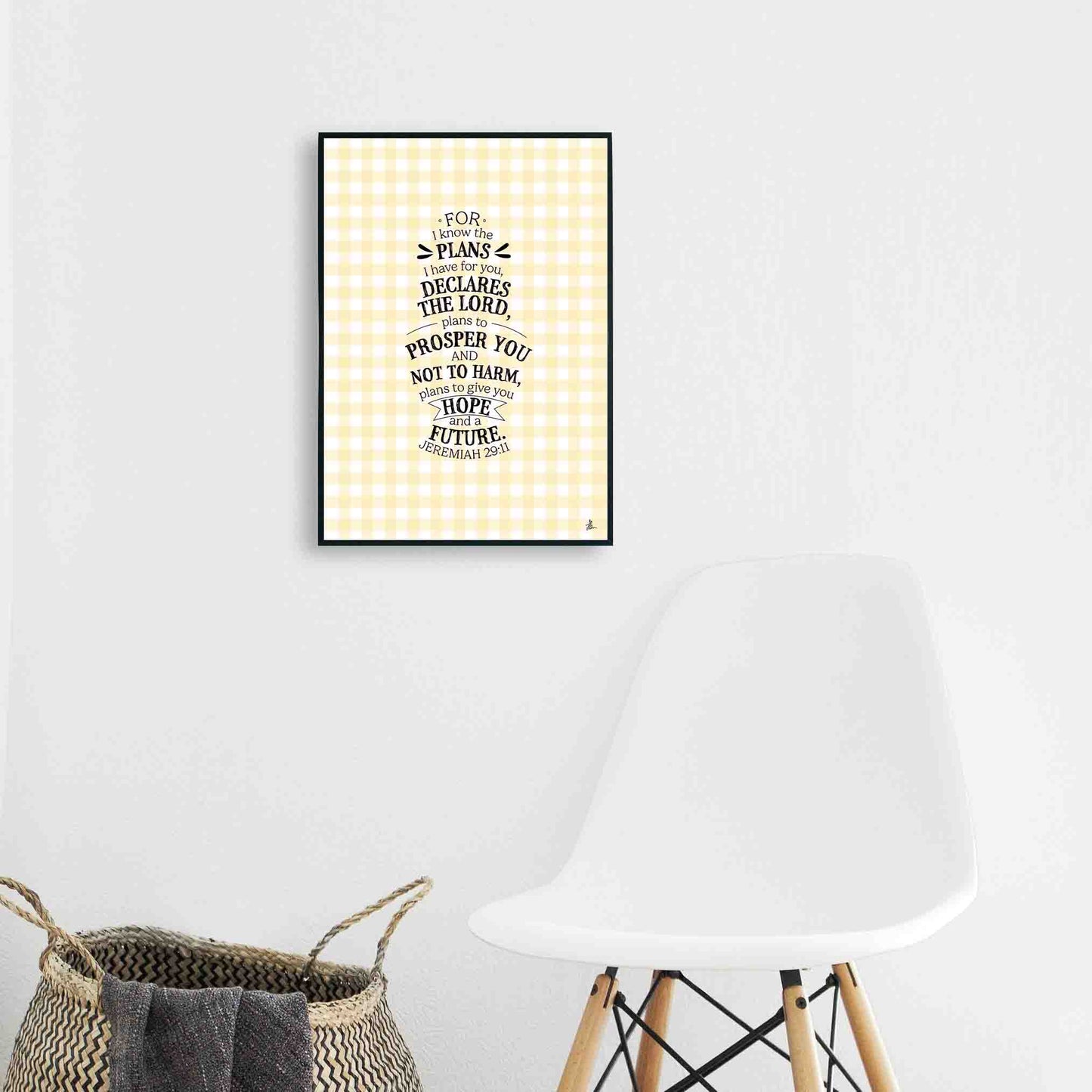 Jeremiah 29:11 (Yellow Gingham)