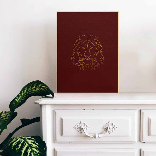 Regal Lion (Maroon)