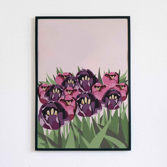 Tulips in Purple Hues